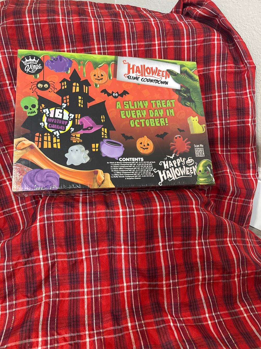 Compound Kings Halloween Slime Countdown Advent Calendar, 16-Piece